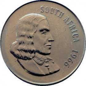 Fifty Cent(English), South Africa, 1966, Nickel