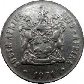 Fifty Cent, South Africa, 1971, NIckel