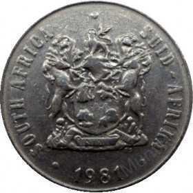 Fifty Cent, South Africa, 1981, Nickel