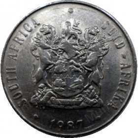 Fifty Cent, South Africa, 1987, Nickel