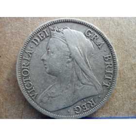 UK,Victoria Dei Gra Britt, 1898, Half Crown, Silver