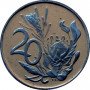 Twenty Cent(Afrikaans), South Africa, 1969, Nickel