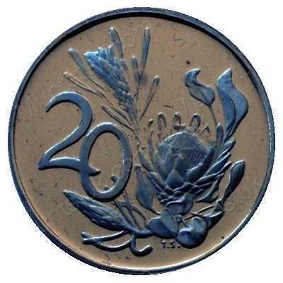 Twenty Cent(English), South Africa, 1969, Nickel