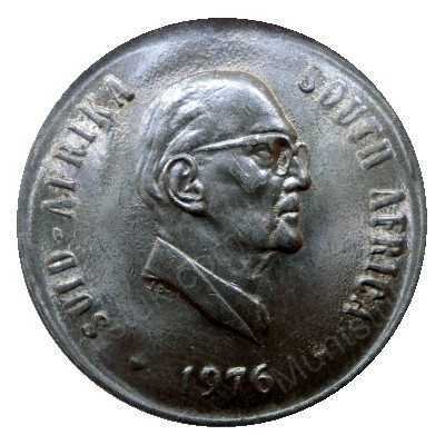 Twenty Cent, South Africa, 1976, Nickel