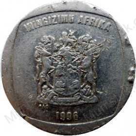 R5, South Africa, 1996, Nickel-plated Copper obverse