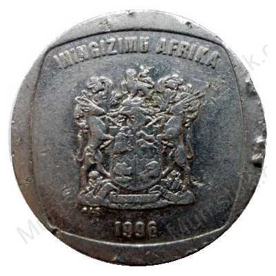 R5, South Africa, 1996, Nickel-plated Copper obverse