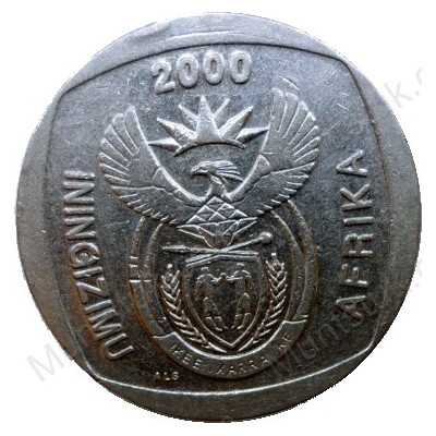R5, South Africa, 2000, Nickel-plated Copper obverse