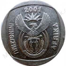 R5, South Africa, 2001, Nickel-plated Copper obverse