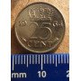 Nederland(1950-1980), Juliana, 1964, 25 cents, Nickel