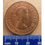 United Kingdom(1954-1970), Queen Elizabeth II, 1967, One Penny, Bronze