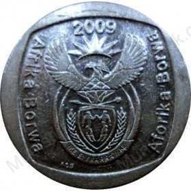 Two Rand, South Africa, 2009, Nickel plated Copper