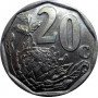 Twenty Cent, South Africa, 2008, Bronze plated Steel