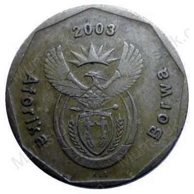 Twenty Cent, South Africa, 2003, Bronze plated Steel