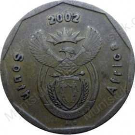 Twenty Cent, South Africa, 2002, Bronze plated Steel