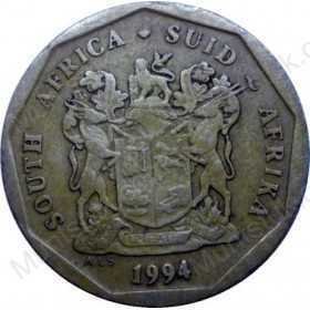 Twenty Cent, South Africa, 1994, Bronze plated Steel