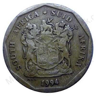 Twenty Cent, South Africa, 1994, Bronze plated Steel