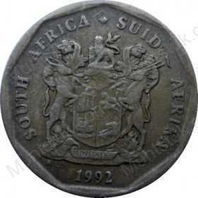 Twenty Cent, South Africa, 1992, Bronze plated Steel