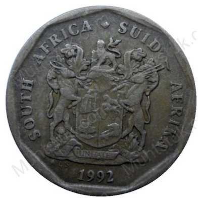 Twenty Cent, South Africa, 1992, Bronze plated Steel