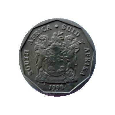 Twenty Cent, South Africa, 1990, Bronze plated Steel