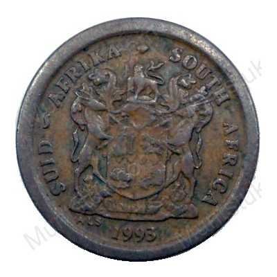 Two Cent, South Africa, 1993, Copper plated Steel
