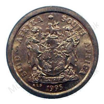 Two Cent, South Africa, 1995, Copper plated Steel