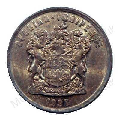 Two Cent, South Africa, 1998, Copper plated Steel