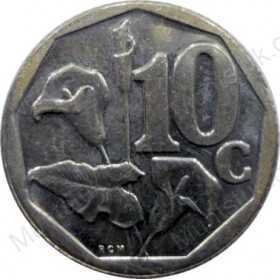 Ten Cent, South Africa, 2001, Bronze plated Steel