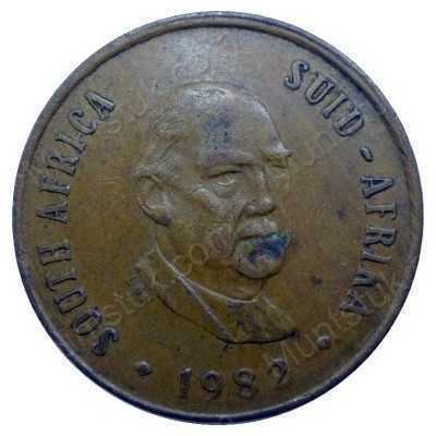 Two Cent, South Africa, 1982, Bronze