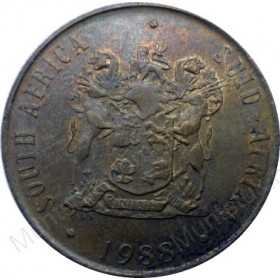 Two Cent, South Africa, 1988, Bronze