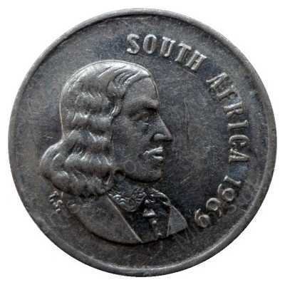 Five Cent(English), South Africa, 1969, Nickel
