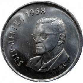 Five Cent(Afrikaans), South Africa, 1968, Nickel