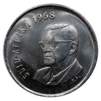 Five Cent(Afrikaans), South Africa, 1968, Nickel