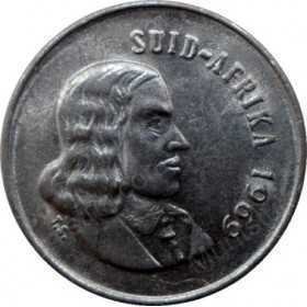 Five Cent(Afrikaans), South Africa, 1969, Nickel