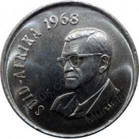 Ten Cent(Afrikaans), South Africa, 1968, Nickel