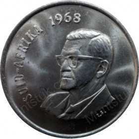 Twenty Cent(Afrikaans), South Africa, 1968, Nickel