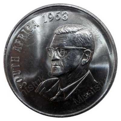 Fifty Cent(English), South Africa, 1968, Nickel