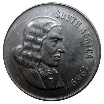 Fifty Cent(English), South Africa, 1969, Nickel