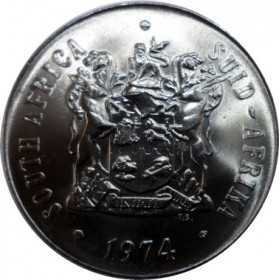 Fifty Cent, South Africa, 1974, Nickel