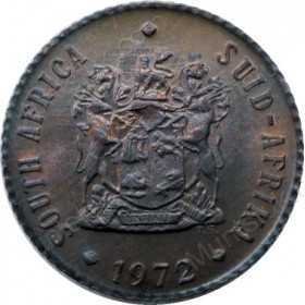 Half Cent, South Africa, 1972, Bronze
