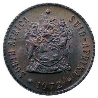 Half Cent, South Africa, 1972, Bronze
