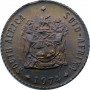 Half Cent, South Africa, 1974, Bronze