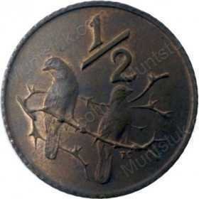 Half Cent, South Africa, 1982, Bronze