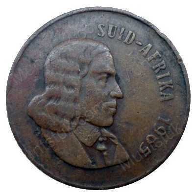 Two Cent(Afrikaans), South Africa, 1965, Bronze
