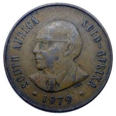 Two Cent, South Africa, 1979, Bronze