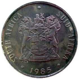 Two Cent, South Africa, 1985, Bronze