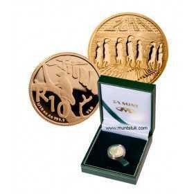 Natures Families - The Meerkat Proof 1/10 24 Carat gold