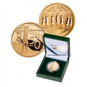 Natures Families - The Meerkat Proof 1/2 oz, 24 Carat gold