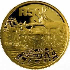 Natura - 2012 African Painted Wolf(R50, 1/2 oz, 24 ct gold) Reverse