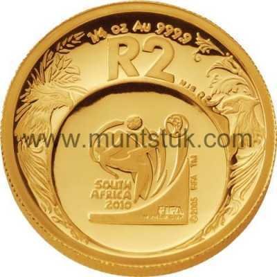 2006 World Cup Soccer(R2, 1/4 oz, 24 ct gold) - R2 Gold Coin - World Cup Soccer, 2006 - 1