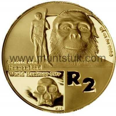 2006 Cradle of Human Kind(R2, 1/4 oz, 24 ct gold) - R2 Gold Coin - Cradle of Human Kind, World Heritage Site, 2006 - 1